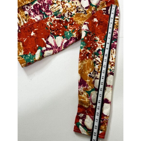 Coldwater Creek Women’s Large Floral Cotton Shirt Jacket Multicolor - Picture 10 of 14